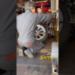 自宅前でテスラのタイヤ交換🛞