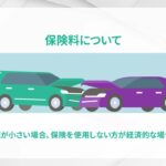 自動車保険パーソナライズド／インタラクティブ動画例 保険使用／支払いについての案内