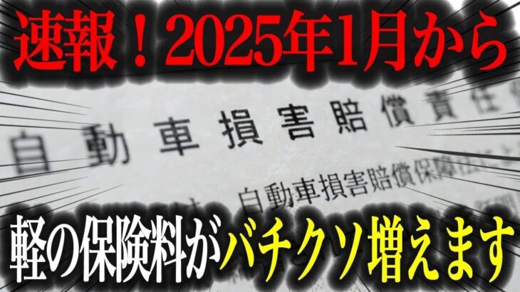 【悲報】軽自動車の保険料がまさかの値上げ！？知らないと損する保険制度改定の実態とは【車解説】