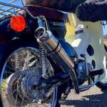 【バイク女子】零戦カブをバッテリーレス？交換前に乗って試す！カブ50 BA-AA01【バッテリー交換とレッグシールドカスタム】