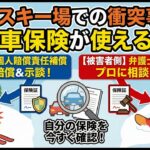 車じゃないのに自動車保険が出る？スキー・スノボ事故で「絶対に必要な特約」と「使えない落とし穴」