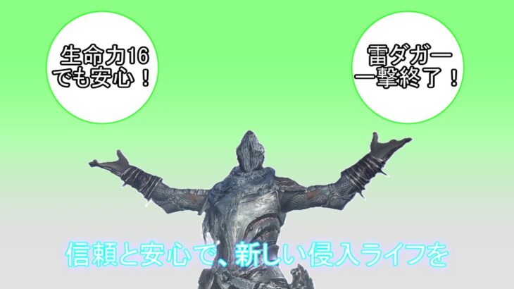 ダークソウル3　生命力16でも入れる保険があるんですか！？【侵入】