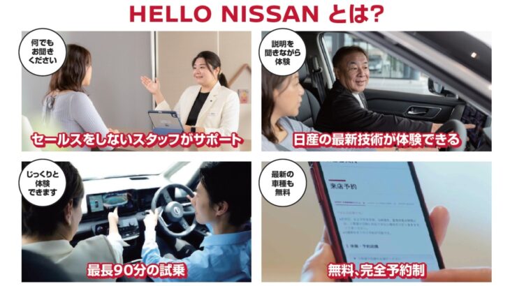 【HELLO NISSAN】車を買わされそう…でも試乗はしたい！　そんなあなたの希望、叶えます。