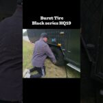 RV Black series HQ19 burst tire… /キャンピングカーのバーストタイヤ交換。#blackseries #camping #tires