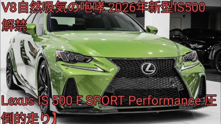 2026年新型Lexus IS 500 F SPORT Performance登場自然吸気V8が生む究極の加速ラグジュアリーと走りの頂点へ最新スペック徹底解説