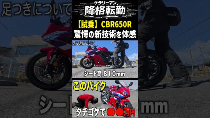 新型CBR650R E-Clutch　レンタル前にタチゴケすると◯◯万円といわれてチキン試乗　#cbr650r    #eclutch   #hondamotorcycles #バイク