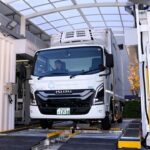 いすゞ＆ファミリーマート バッテリー交換式エルフEV実証実験