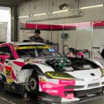 スーパーGT 富士テスト　 Hoppyつちやスープラ タイヤ交換練習