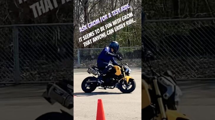#motogymkhana #grom グロム 試乗してもらった。　じぇーくん編