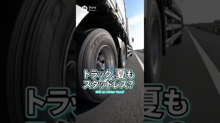 トラックがスタッドレスを履きつぶす理由 #大型トラック #スタッドレス #タイヤ交換 #働く車 #車の豆知識