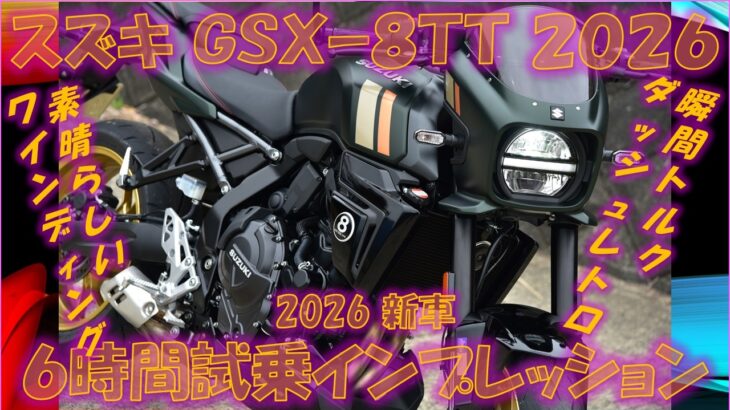 スズキGSX-8TT 6時間試乗インプレ【実走編】リラックスしてこの性能！
