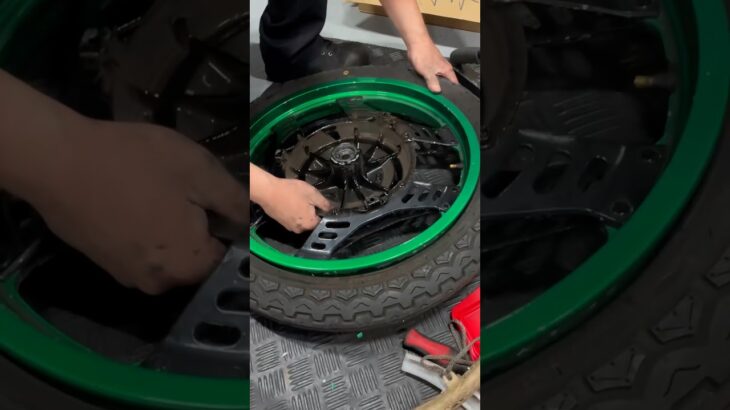 タイヤ交換したらバリバリバリ💥