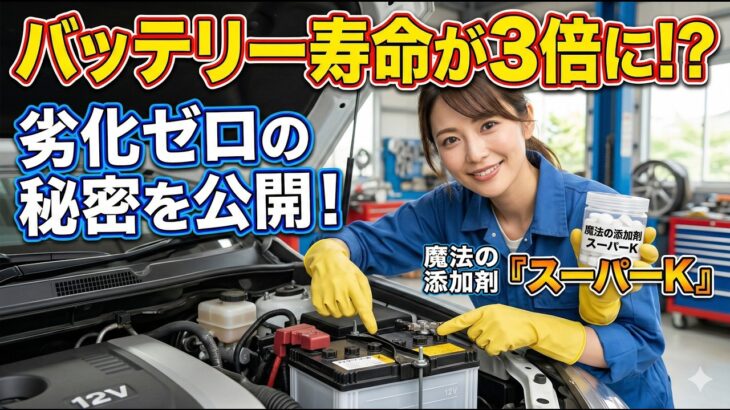 25年愛用！車のバッテリー劣化を防ぐとても良い添加剤をご紹介