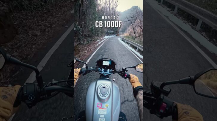 ホンダ CB1000F 雪が残る道を走る！I ride HONDA CB1000F SE in JAPAN #バイク #ツーリング   #モトブログ