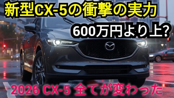 ついに公開！2026年型マツダCX-5 — 日本が誇る最高傑作、その全貌を完全解説