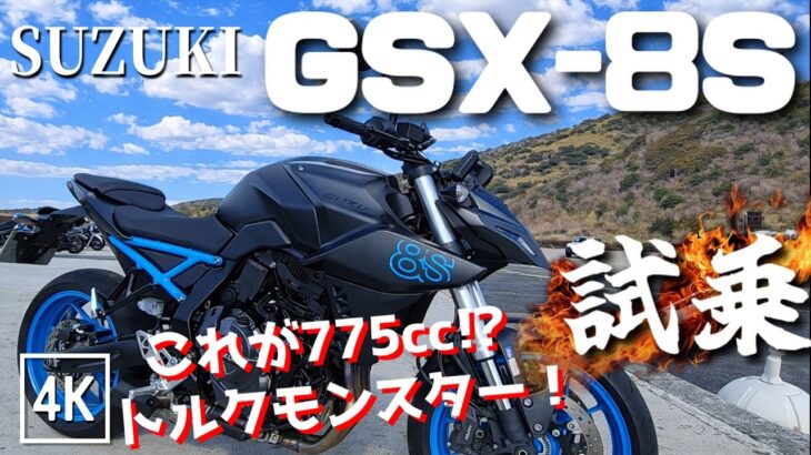 GSX-8S（スズキ）試乗インプレッション / 4k 60fps / ちょっとビックリ！こんな乗り味だったとは⁉