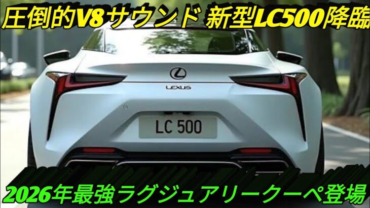 2026年新型レクサスLC500登場 ラグジュアリーとパフォーマンスの頂点圧倒的V8サウンドと美しいデザインの融合未来志向のテクノロジーと伝統の職人技今最も魅力的なスポーツクーペを徹底解説