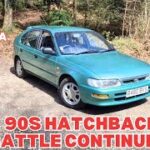 1997 Toyota Corolla E100 – how does it compare? Another 90s hatchback!