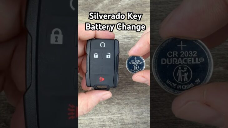 2014 – 2023 CHEVY SILVERADO Key Fob Battery Replacement – How To Change Replace #carkeybattery #diy