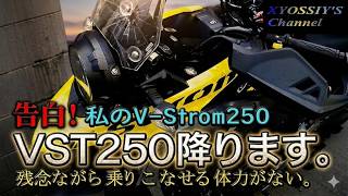 【SUZUKI V-Strom250】VSTROM250残念ですが降ります！