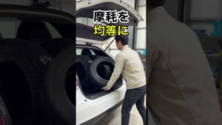 タイヤに「右前」って書く理由#スタッドレス #タイヤ交換 #車あるある #ローテーション #豆知識