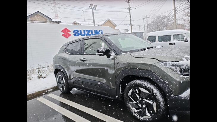 SUZUKI初のEV、eビターラ『雪の試乗』Z 2WD　おまけの検証