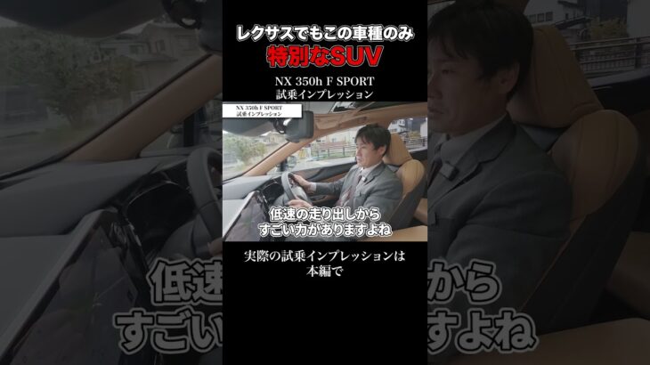 NX 350h F SPORT 試乗インプレッション part2