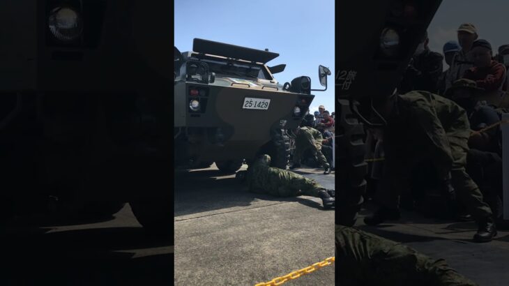 82式指揮通信車 タイヤ高速交換｜第12旅団25周年｜相馬原駐屯地2026.4.11