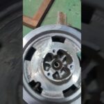 　ホンダジョーカー前輪タイヤ交換とアルミホイル磨き　アルミは、ピカール磨きで安心😁☺️ #ショート動画