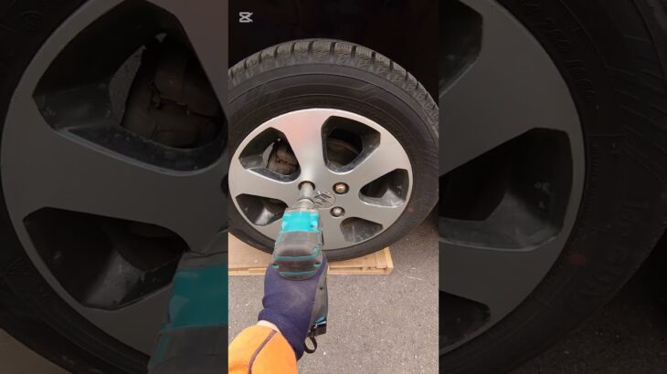 スペーシアベースのタイヤ交換★スタッドレスから夏タイヤ