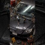 小人が車のワイパーを交換するASMR #ASMR#shorts#機械