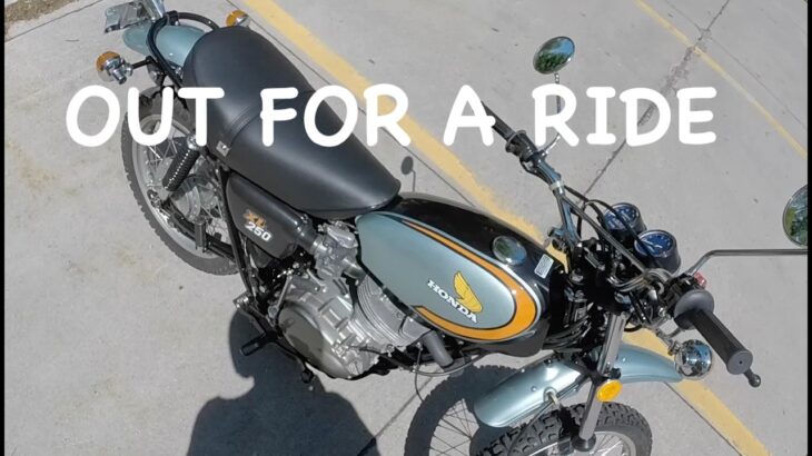 1974 Honda XL250 Motorcycle Restoration part 21, Ridding the restored bike
