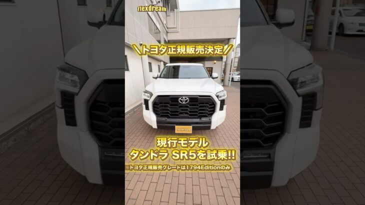 日本発売で話題のタンドラを試乗🔥 車庫入れ、取り回し、乗り心地をチェック👀✨