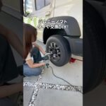 ジムニー女子のタイヤ交換‼️ここまでするジムニー女子いてる？！ #jimny #ジムニーノマド #カスタム #ジムニーカスタム
