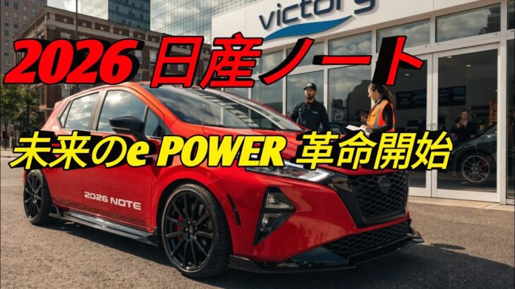 2026 日産ノート新世代 e POWER 搭載驚異の燃費と未来デザイン最新コンパクトカー完全公開