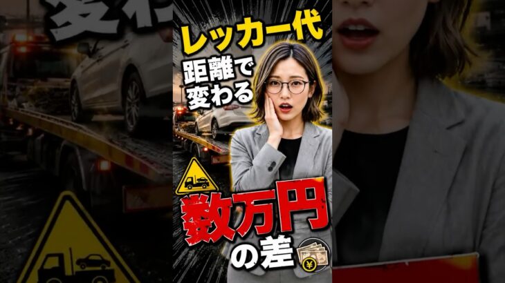車が動かなくなったとき、レッカー代いくらかかるか知ってる？ #レッカー #故障