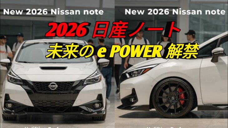 2026 日産ノート新世代 e POWER の衝撃未来デザインと最新技術完全レビュー Japanese Compact Car