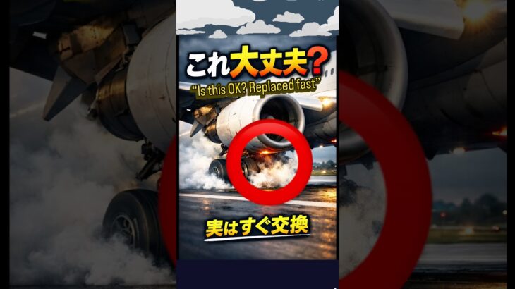 【￼飛行機のタイヤ交換、なぜ頻繁￼⁉️】車よりずっと交換時期が早いのです。 #飛行機 #タイヤ　#旅行　 #タイヤ交換￼￼   为什么飞机轮胎需要经常更换？