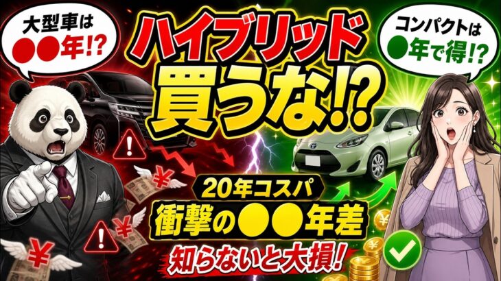 ハイブリッド車は●●ほど損をする？元ディーラー営業が暴く20年間の維持費とバッテリー交換の罠
