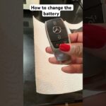 How to change Mercedes Benz key fob battery. Mercedes smart key battery change