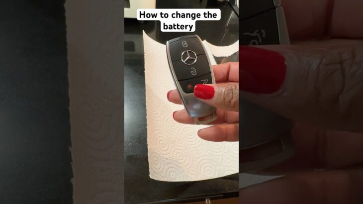 How to change Mercedes Benz key fob battery. Mercedes smart key battery change