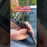 How to replace windshield wiper blades on your car.  How to change windshield wipers #shorts