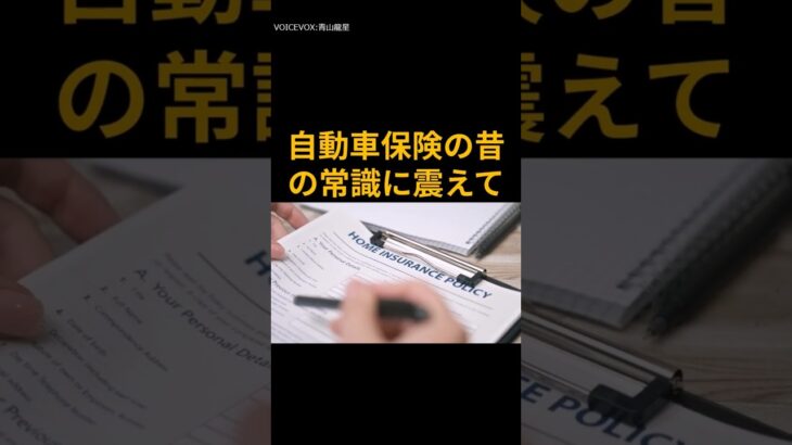自動車保険の昔の常識に震えて　#雑学 #昭和 #保険