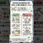 固定費削減の要！本当に必要な保険は3つだけ！