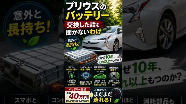 プリウスのバッテリー交換した話を聞かないわけ