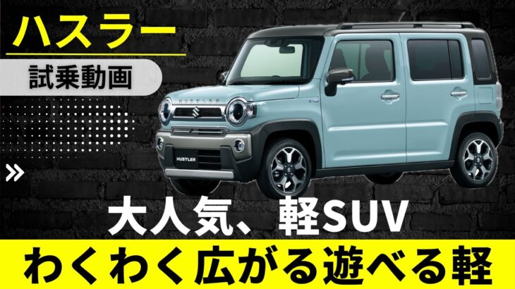 【ハスラー】大人気、軽SUV試乗　ココが気になる正直レビュー【SUZUKI HUSTLER】
