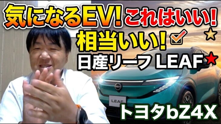 気になるEV、試乗して感じた新型リーフとbZ4X。相当いいEVはどっち？金銭面からも考察する！補助金130万円は大きい。