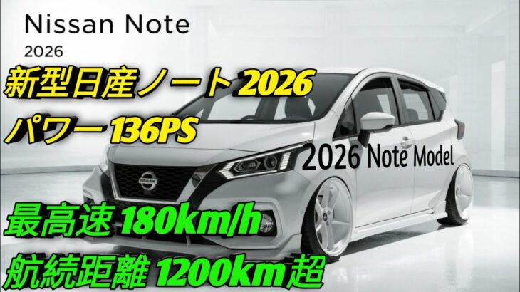 2026 新型日産ノート次世代 e POWER 搭載驚異の低燃費と先進技術コンパクトカーの新王者