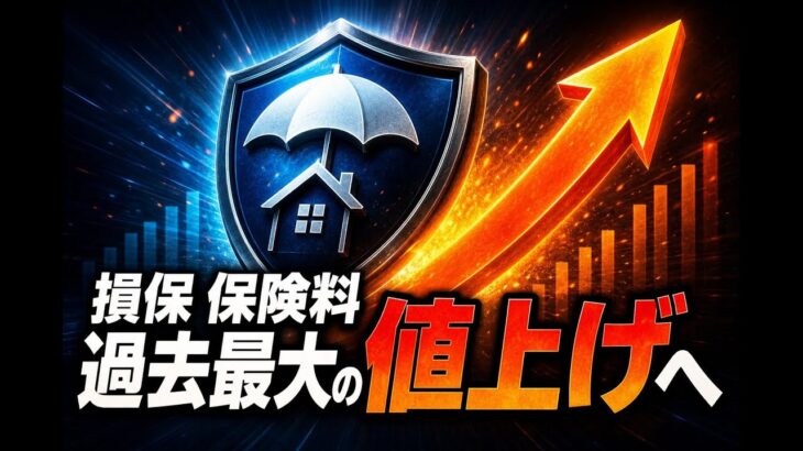 【国内 ビジネス】損保 保険料 過去最大の値上げへ