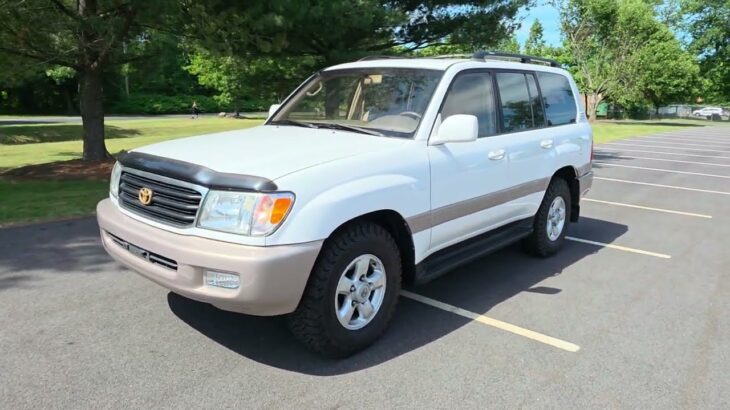4K Review 1998 Toyota Land Cruiser Rear Diff Lock Virtual Test-Drive & Walk-around